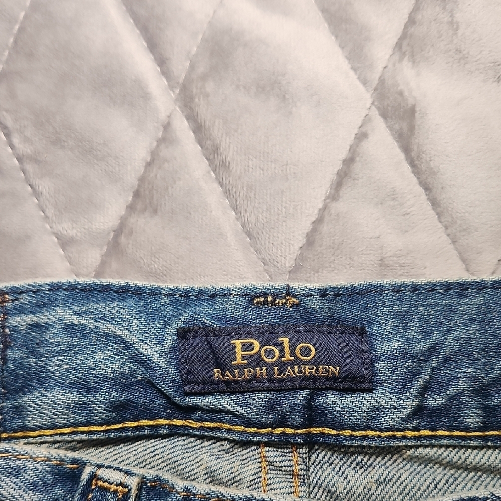 Ralph Lauren Faded Blue Kids Denim Shorts - Picture 2 of 5